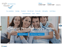 Tablet Screenshot of anglehouseorthodontics.com.au